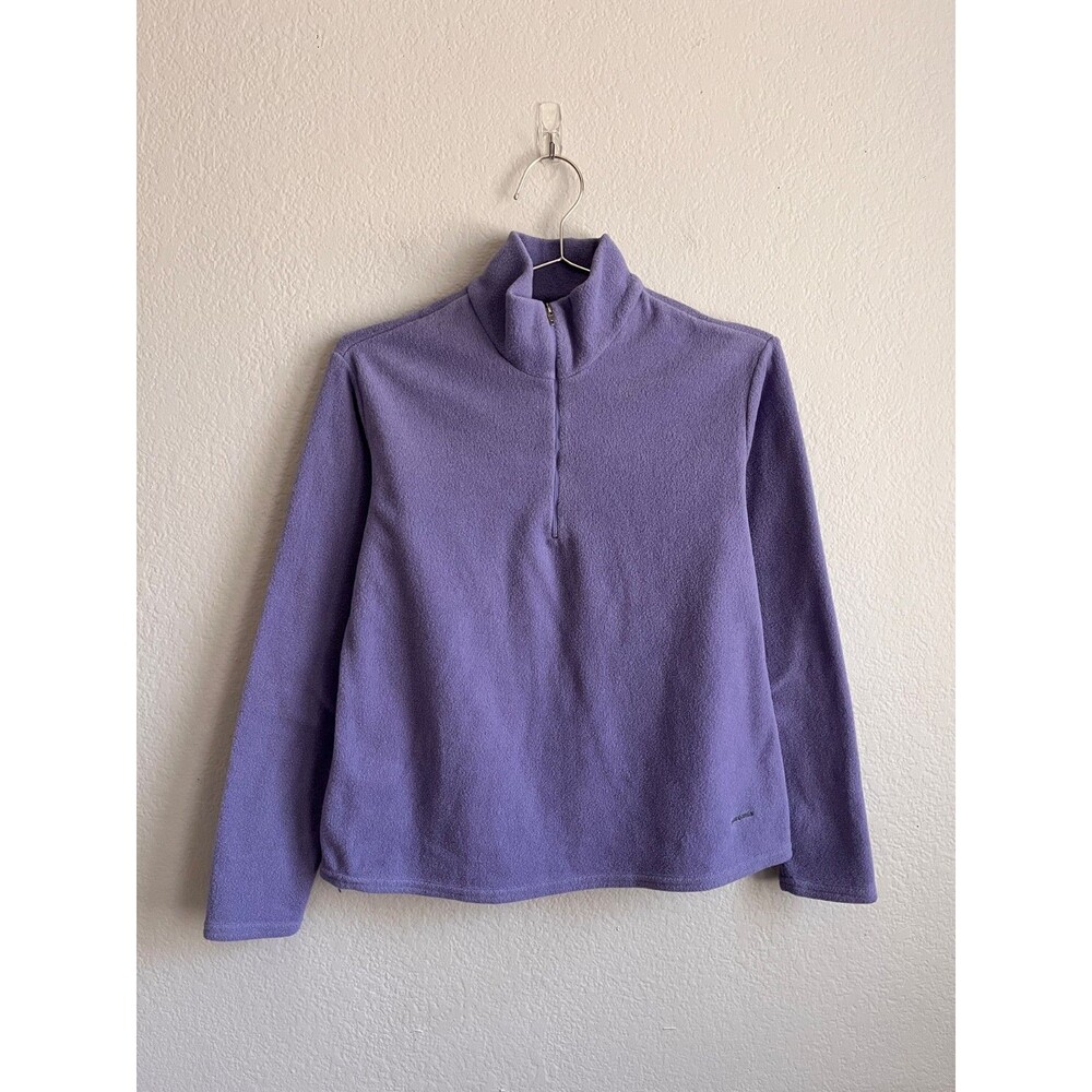 Vintage Patagonia Women's Capilene Quarter Zip Pullover in Purple Size SMALL